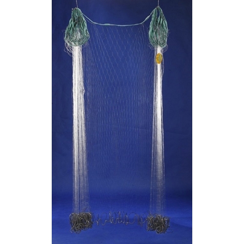 Maille 60mm filet maillant en monofilament hauteur 2,40m longueur 25m en 37/100ème