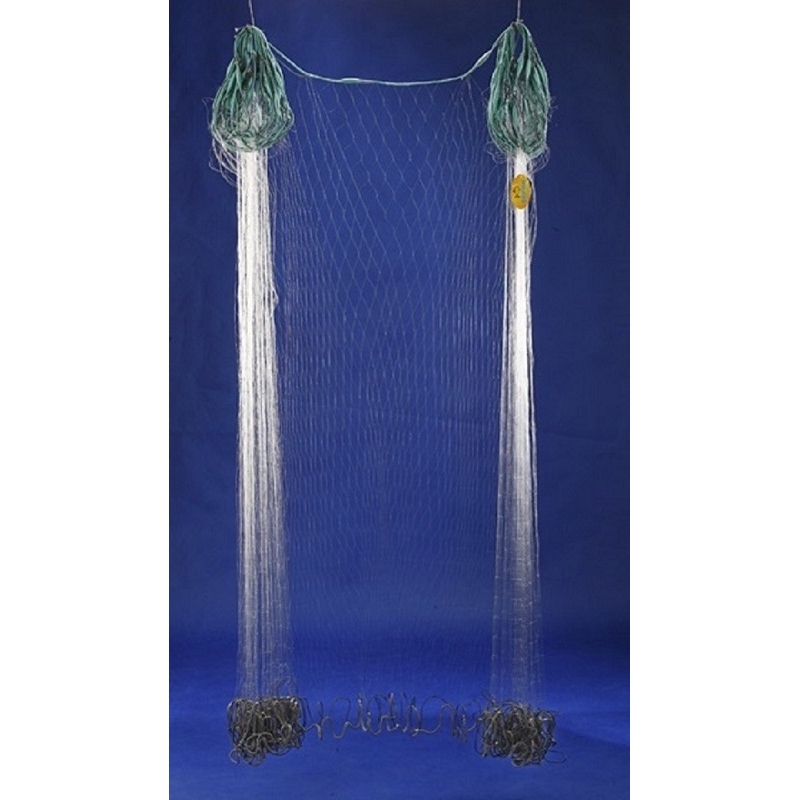 Maille 12mm filet maillant en monofilament hauteur 1,21m longueur 15m en 12/100éme Maille 12mm filet maillant en monofilament hauteur 1,21m longueur 15m en 12/100éme